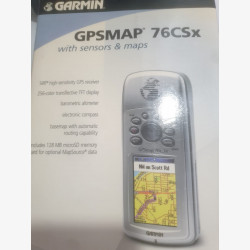 Garmin GPS GPSMAP 76csx in its box with a pouch