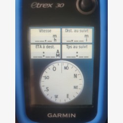 Garmin Etrex 30 GPS device for hiking