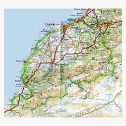 Routable map of Morocco on...