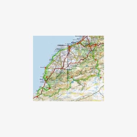 Routable map of Morocco on SD memory