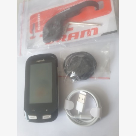 Used Garmin Edge 1000 bike computer with accessories