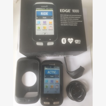 Edge 1000 Garmin GPS pour vélo en très bon état avec accessoires