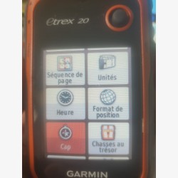 Etrex 20 GPS Garmin d'occasion avec carte France Topo 2024