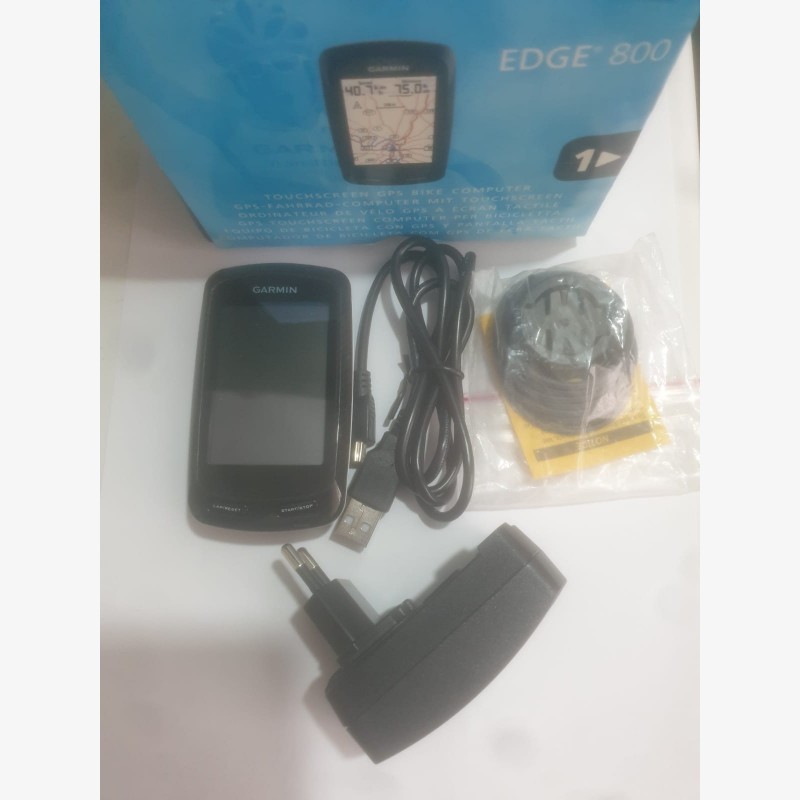 Garmin GPS Edge 800 for bicycle, used device with accessories