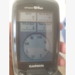 Used GARMIN GPSMAP 64ST with France map and wrist strap