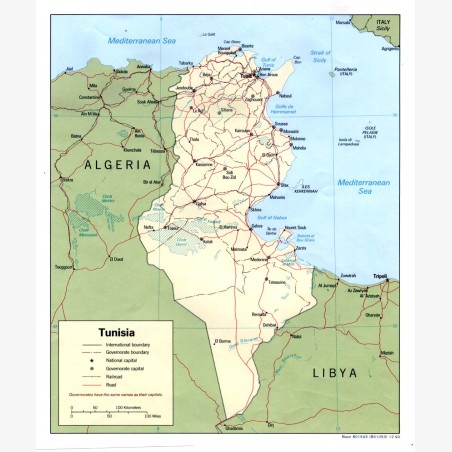 ROUTABLE MAP OF TUNISIA ON SD MEMORY