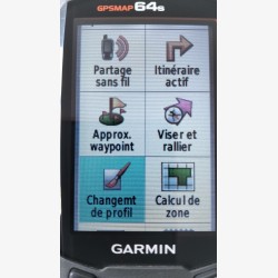 Garmin GPSMAP 64S with USB cable and accessories