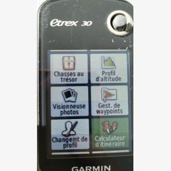 Etrex 30 avec carte et accessoires