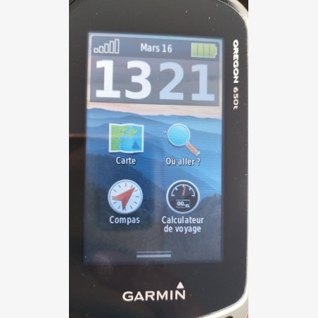 Oregon 650T with French topo card