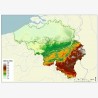 Topographic map of Belgium on SD memory