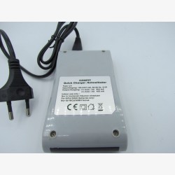 Charger and 4 used AA batteries