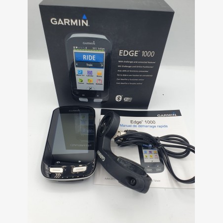 Garmin Edge 1000 GPS vélo en très bon état avec carte France 2026