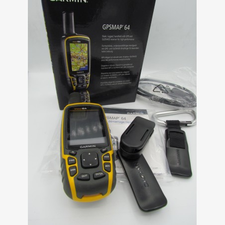 Garmin GPSMAP 64 – Très bon état + Topo 2026, pack complet avec boîte