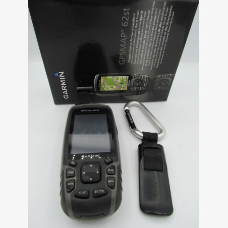 Garmin GPSMAP 62st + Topo Map 2026 — Original Box & Wrist Strap